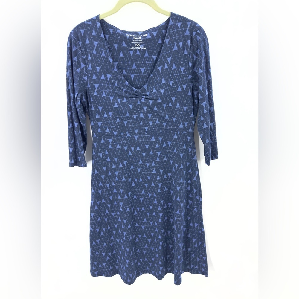 Toad & Co Rosalinda Dress Womens Small Organic Cotton Soft Stretch Comfy Casual - Picture 2 of 10
